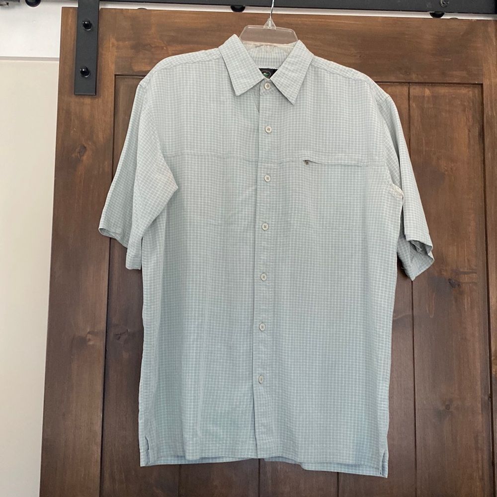 E921 Redhead Men's Sz. M Pale Green Shirt GUC Easter